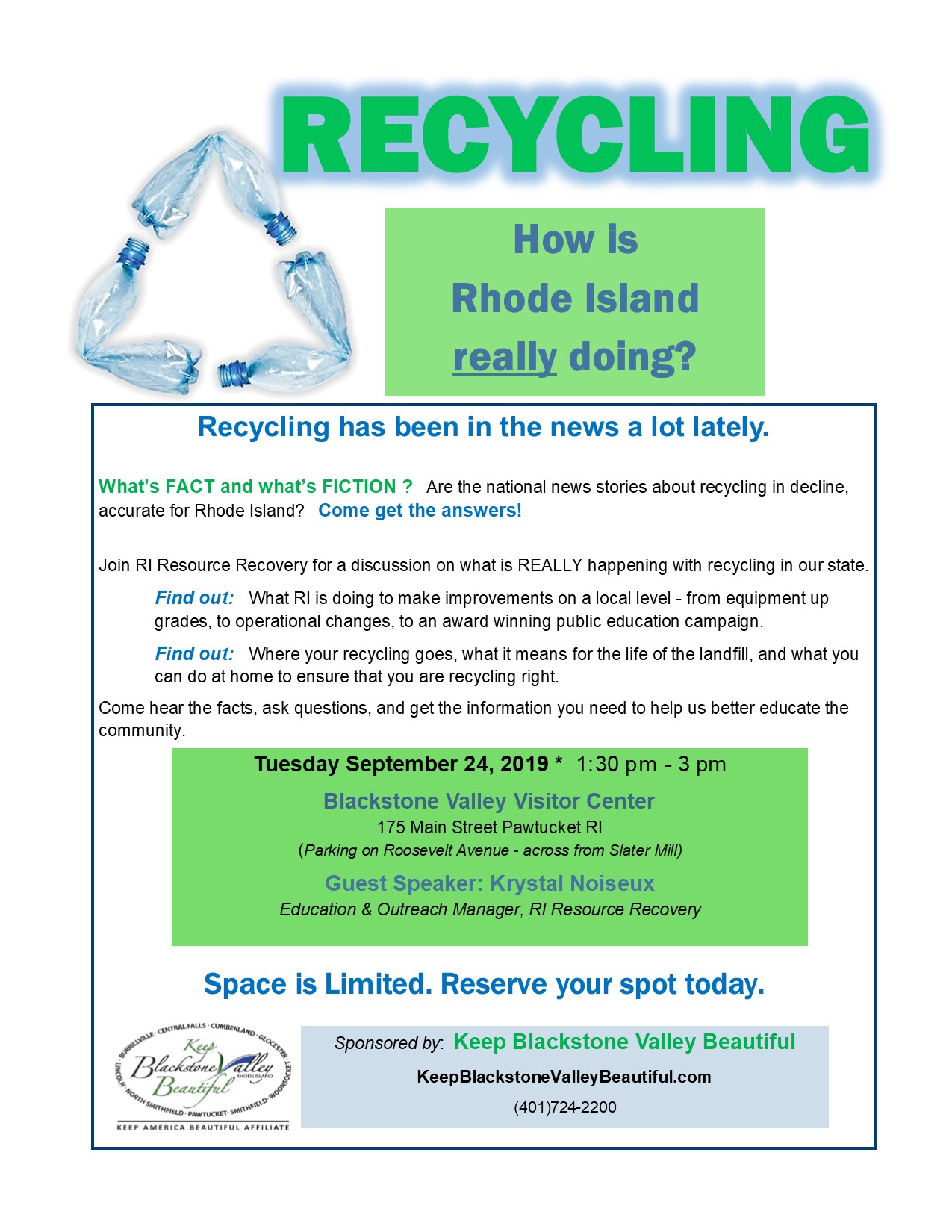 Recycling – How is RI really doing? – Keep Blackstone Valley Beautiful